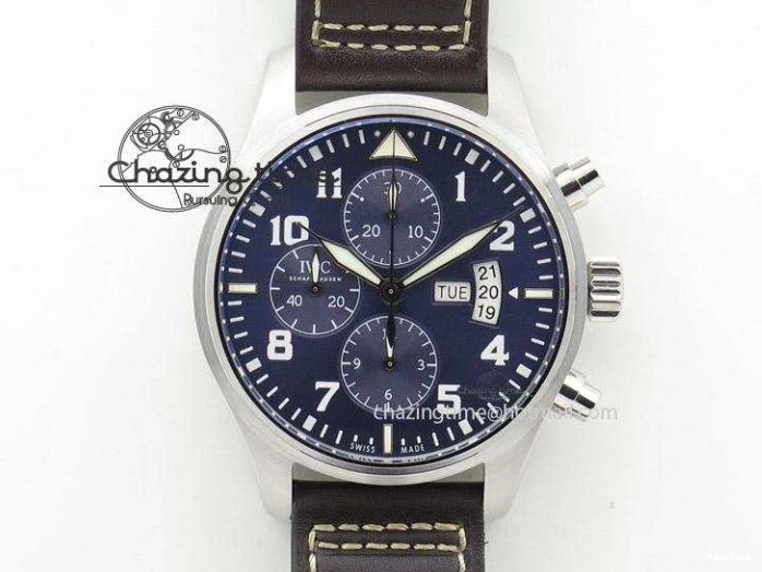 MIROTIME 1224 Portofino 37mm SS V7F 1:1 Best Edition Blue Dial Diamonds Bezel on Blue Leather Strap A Chic 7093